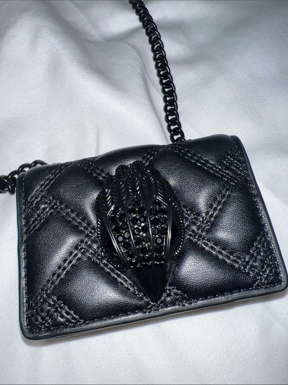 Kurt Geiger micro drench bag with large rhinestone eagle detail - Picture 8 of 9